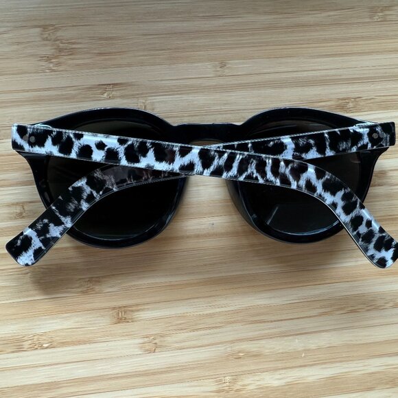 Illesteva Zebra Print Leonard Sunglasses